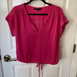 BCBGMAXAZRIA Pink Satin Top | Size Small